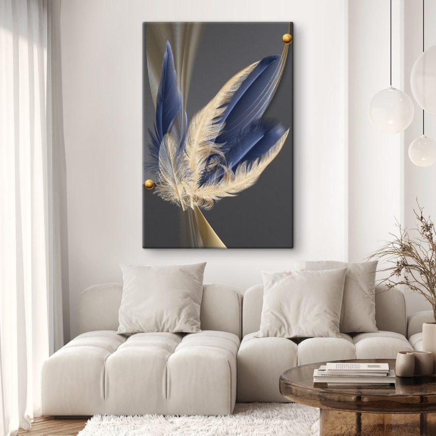 Elegant feathers in harmonious flow Elegant feathers in harmonious flow