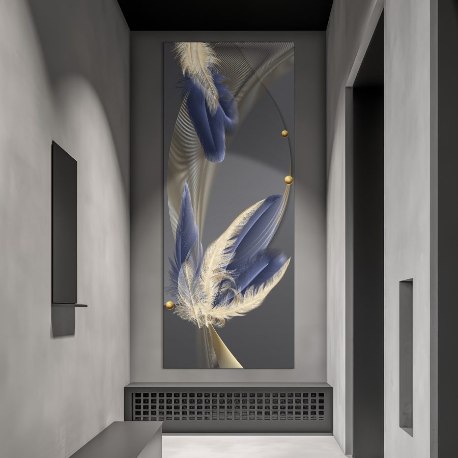 Elegant feathers in harmonious flow Elegant feathers in harmonious flow
