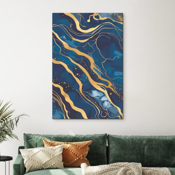 Des vagues de bleu et d'ambre s'écoulent Des vagues de bleu et d'ambre s'écoulent