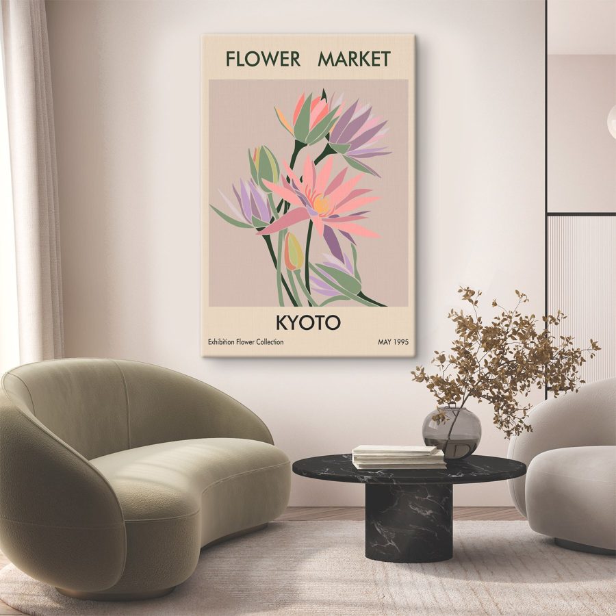 Les fleurs élégantes affichent une beauté pastel