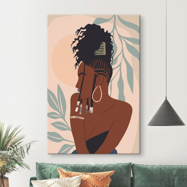 Femme avec un chignon Femme avec un chignon