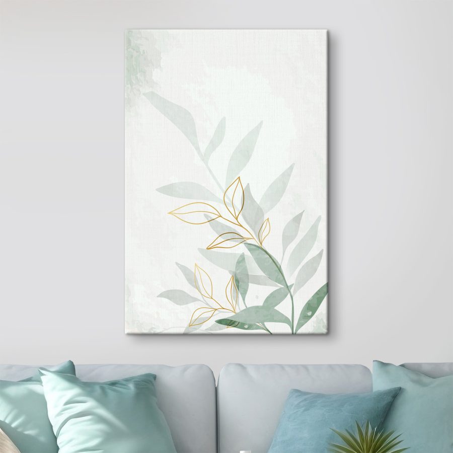 Feuilles élégantes dans des tons doux