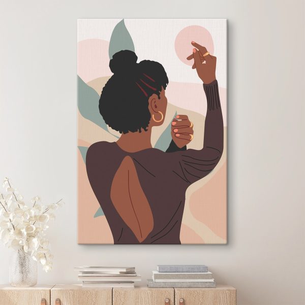 Femme peignant un mur Femme peignant un mur