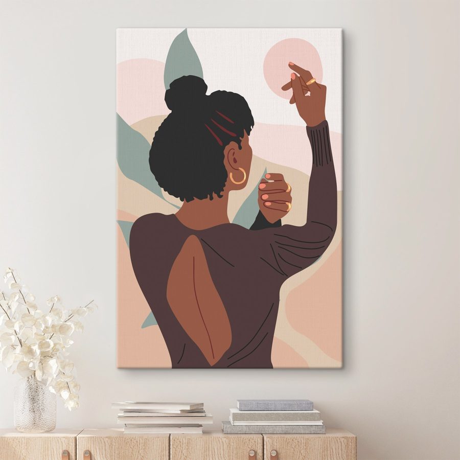 Femme peignant un mur Femme peignant un mur