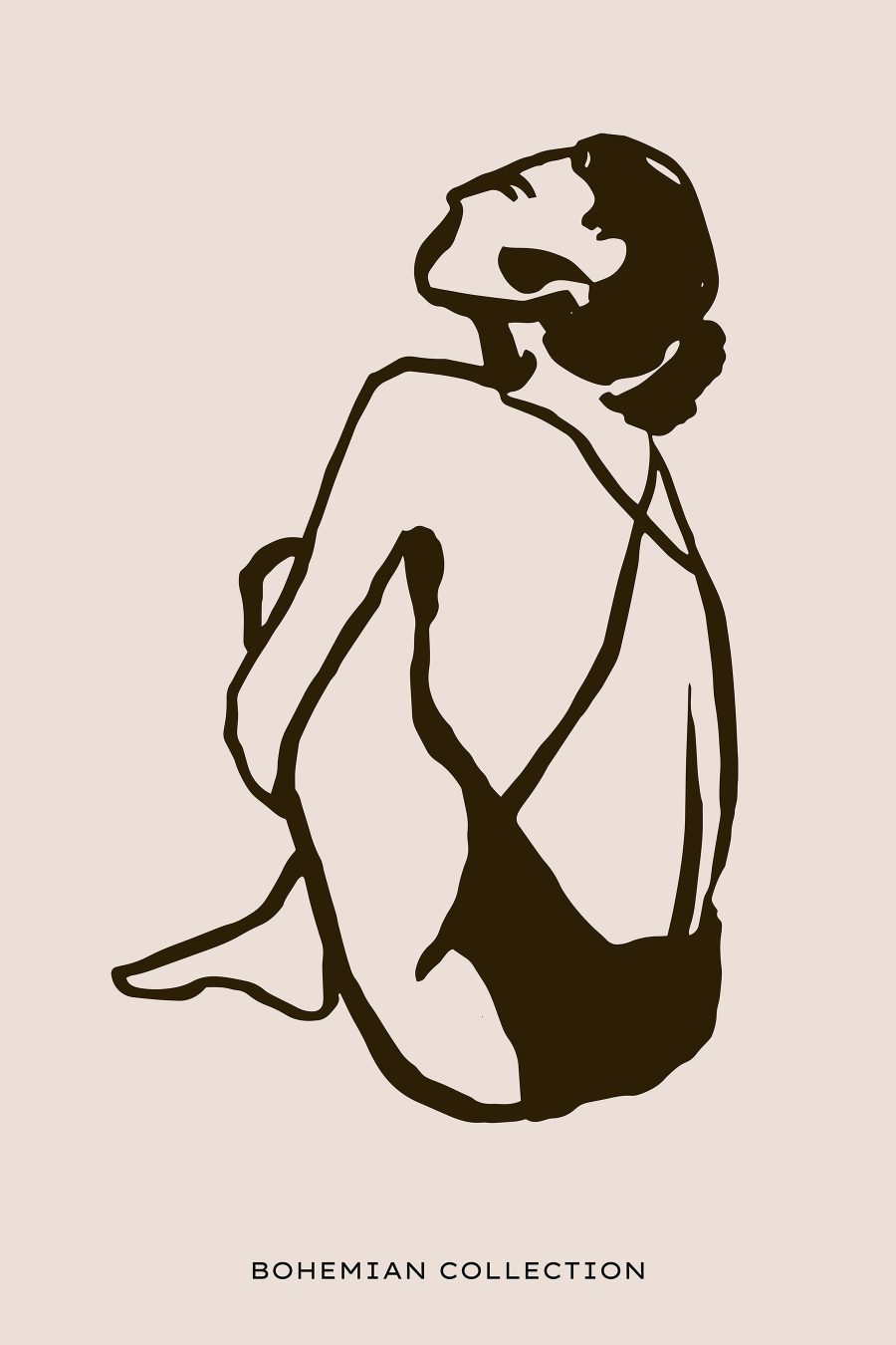Dessin d'une femme assise Dessin d'une femme assise