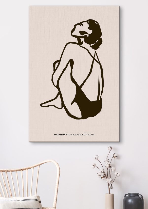 Dessin d'une femme assise Dessin d'une femme assise