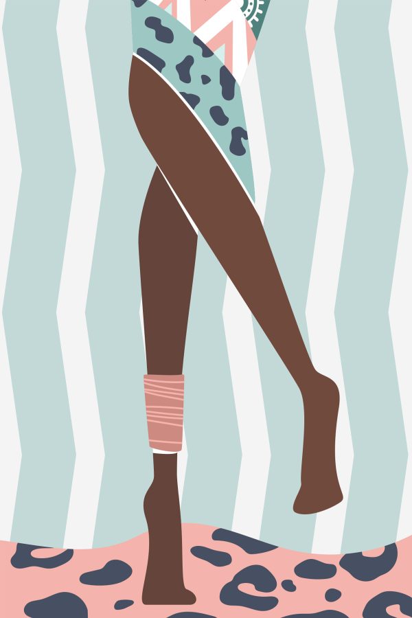 Dessin humoristique des jambes d’une femme Dessin humoristique des jambes d’une femme