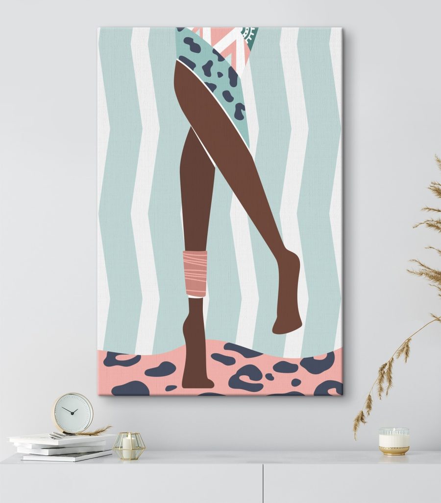 Dessin humoristique des jambes d&#8217une femme