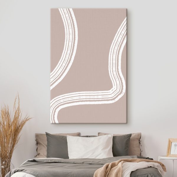 Lignes blanches sur fond rose Lignes blanches sur fond rose