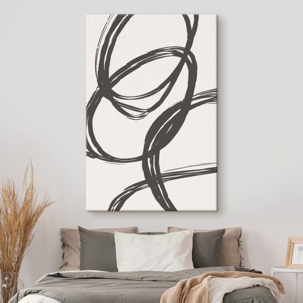Dessin de cercles en noir et blanc Dessin de cercles en noir et blanc