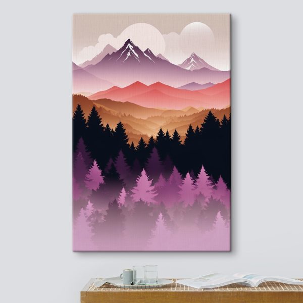 Chaîne de montagnes avec arbres et montagnes en arrière-plan Chaîne de montagnes avec arbres et montagnes en arrière-plan