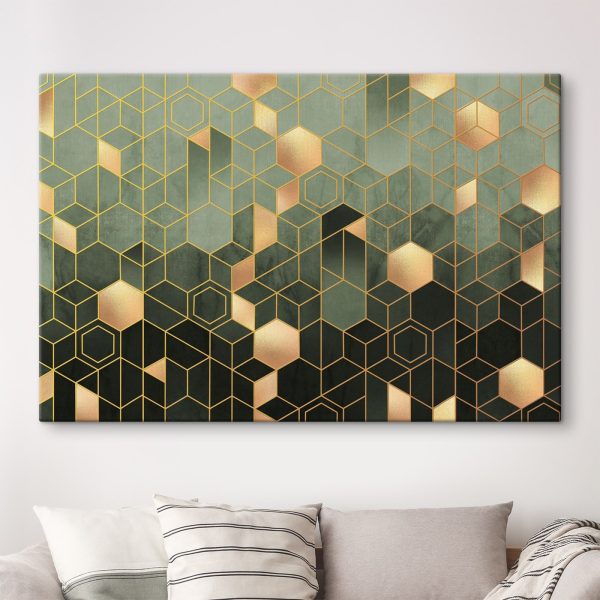 Motif d'hexagones et de carrés Motif d'hexagones et de carrés