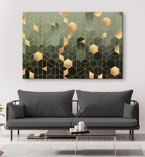 Motif d'hexagones et de carrés Motif d'hexagones et de carrés