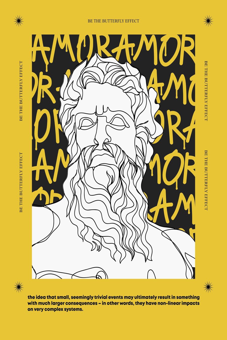 Affiche avec un visage d&#8217homme