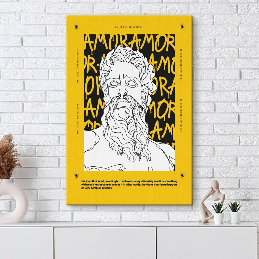 Affiche avec un visage d&#8217homme
