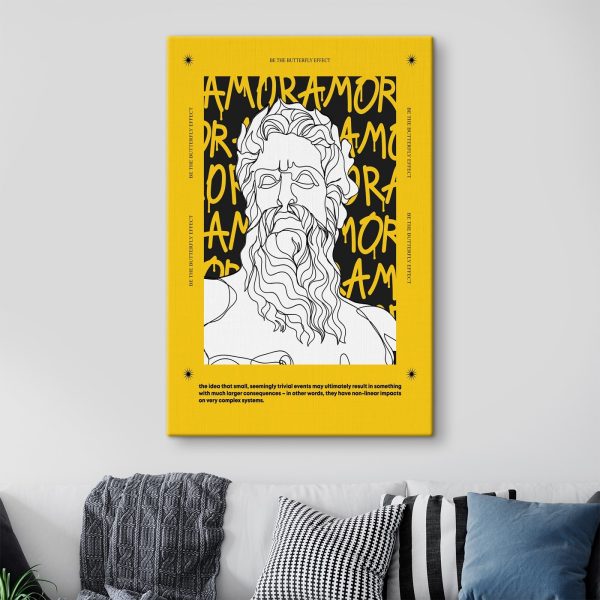 Affiche avec un visage d’homme Affiche avec un visage d’homme