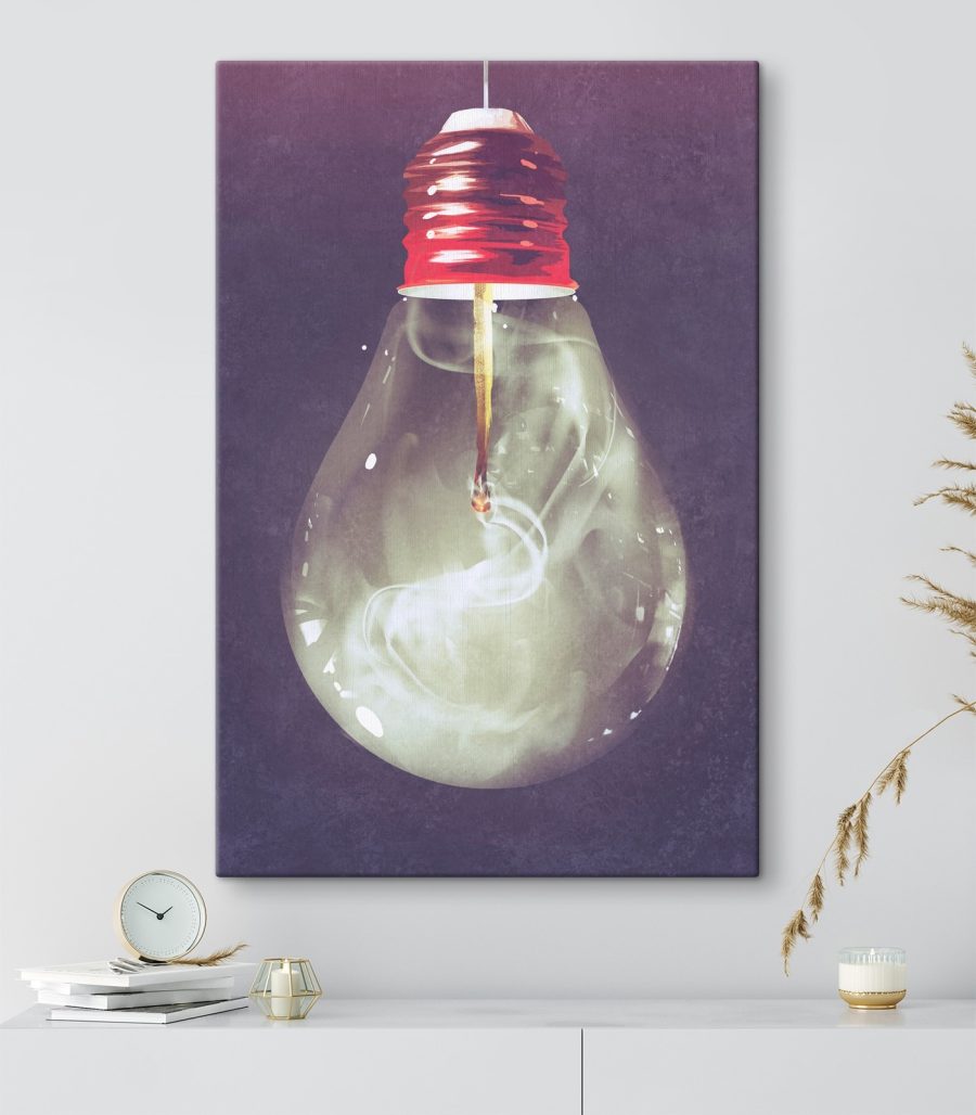 Ampoule avec feu