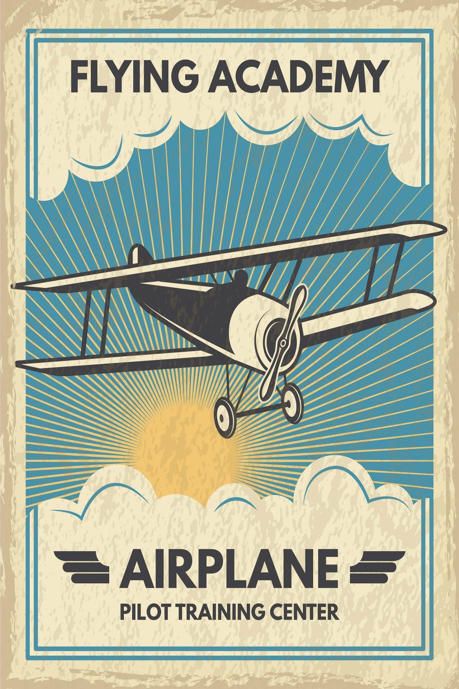 Poster d'un avion