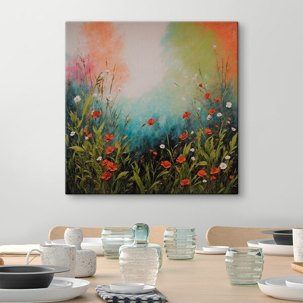 Peinture de fleurs et d'herbe Peinture de fleurs et d'herbe