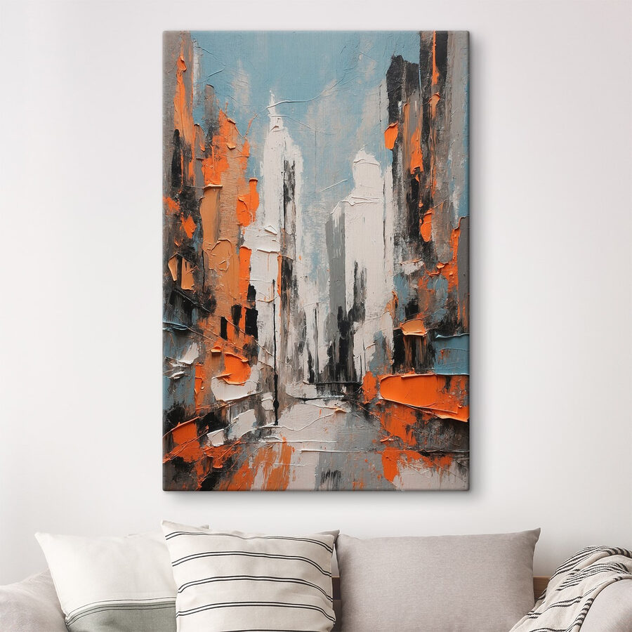 Peinture d'une ville Peinture d'une ville