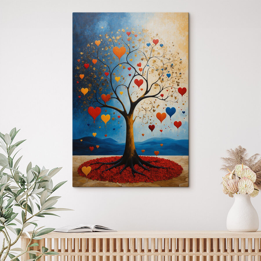 Arbre avec des cœurs Arbre avec des cœurs