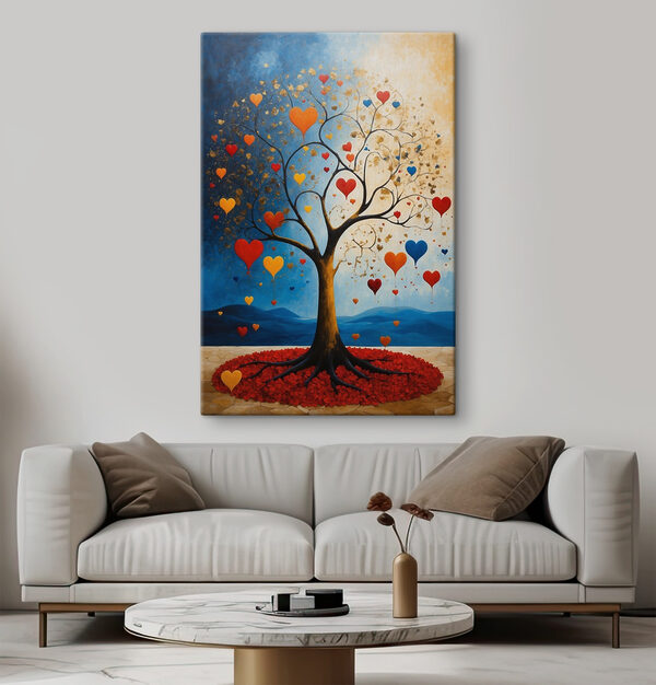 Arbre avec des cœurs Arbre avec des cœurs