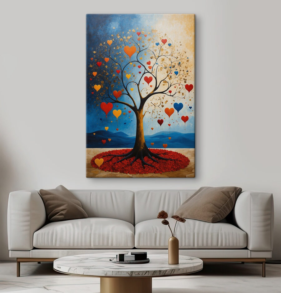 Arbre avec des cœurs Arbre avec des cœurs