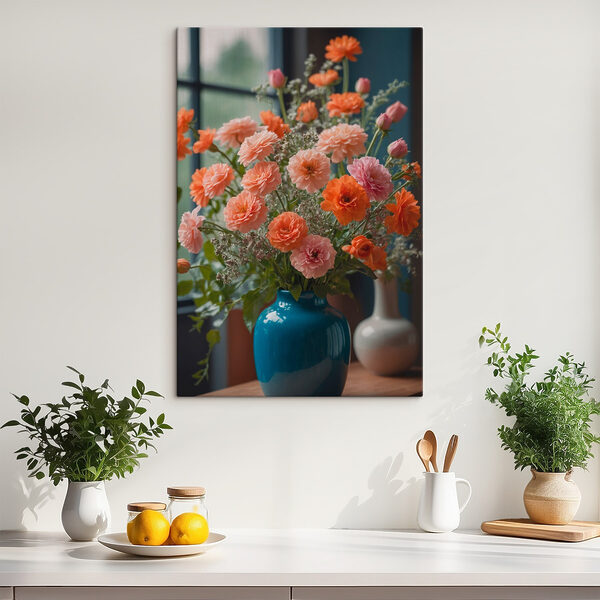 Vase de fleurs devant une fenêtre Vase de fleurs devant une fenêtre