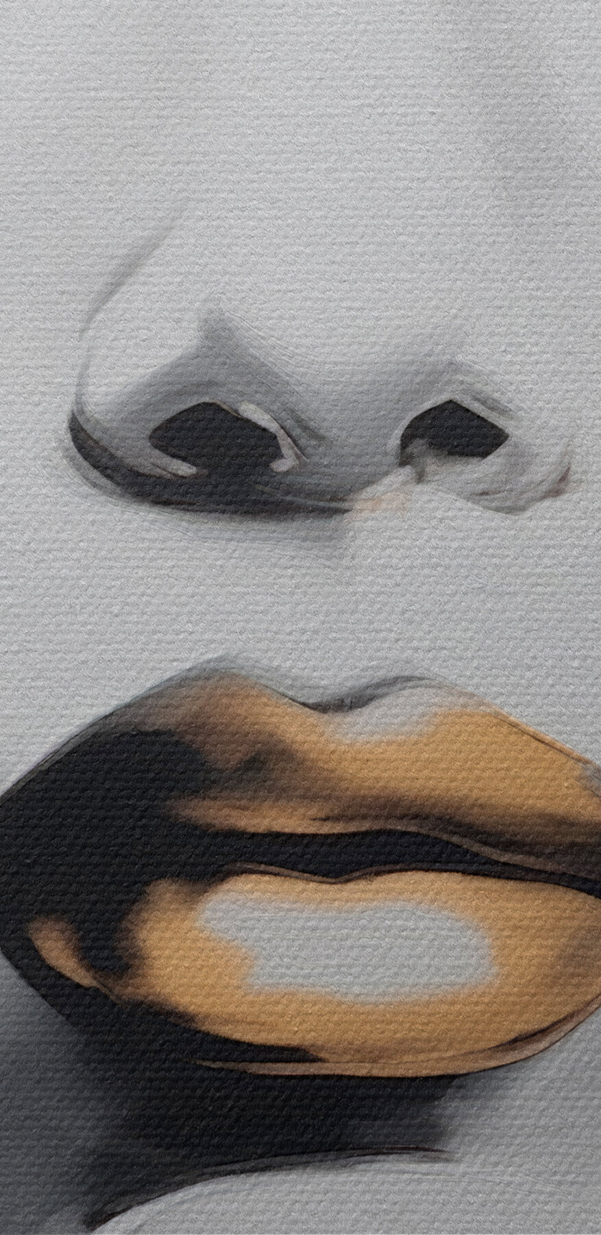 Peinture d'un visage de femme