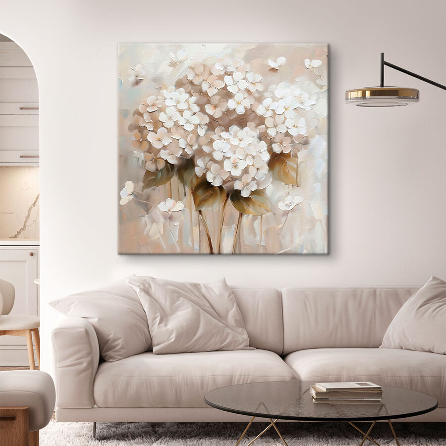 Painting of flowers in a vase Painting of flowers in a vase