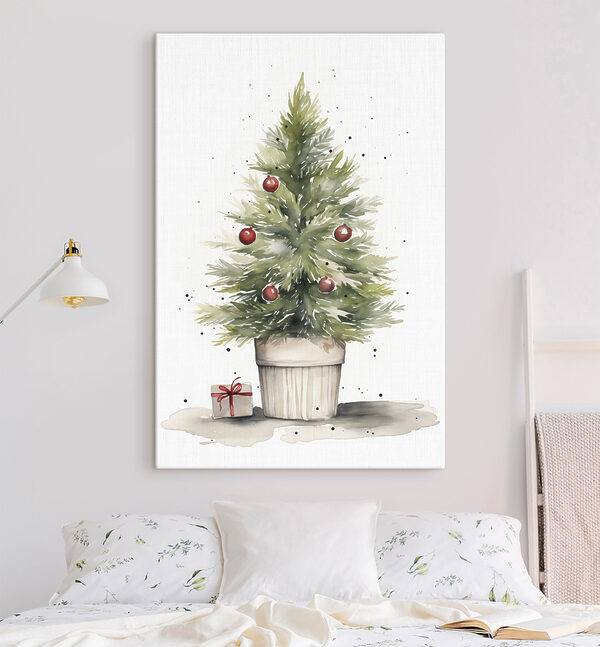 Aquarelle d'un arbre de Noël Aquarelle d'un arbre de Noël