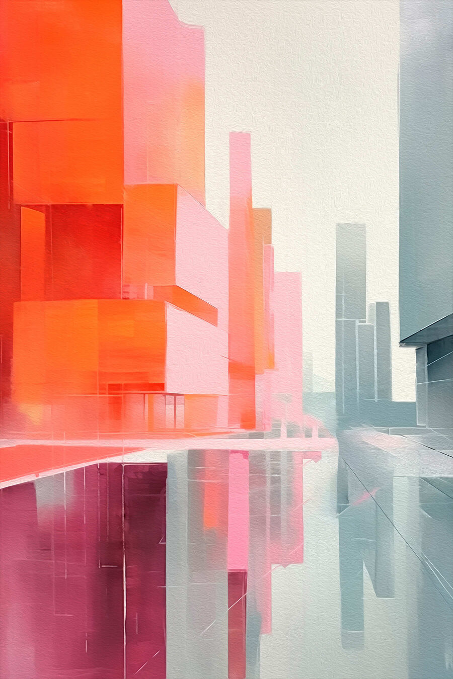 Bâtiments colorés dans une ville
