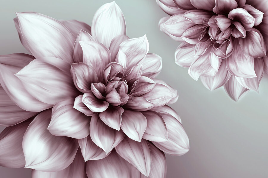 Des fleurs délicates aux teintes douces