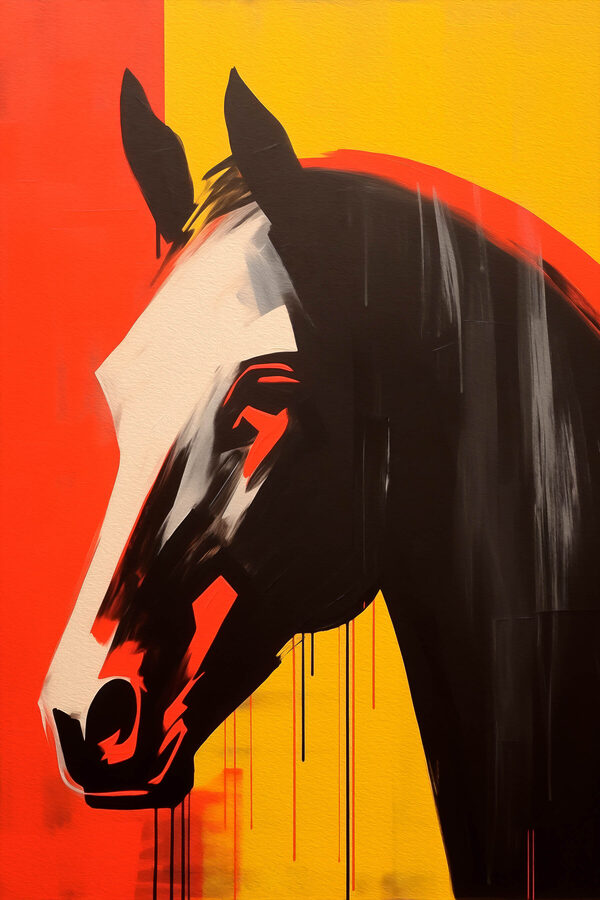 Peinture d'un cheval Peinture d'un cheval
