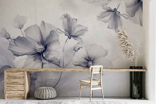 Groupe de fleurs sur fond blanc Groupe de fleurs sur fond blanc