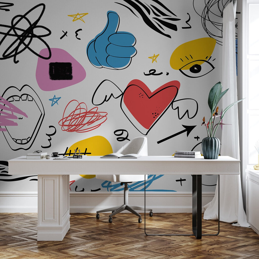 Collection of different colored objects Collection of different colored objects