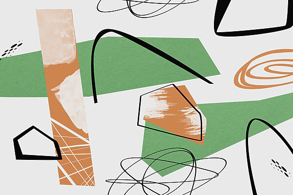 Formes abstraites dans des couleurs vives. Formes abstraites dans des couleurs vives.