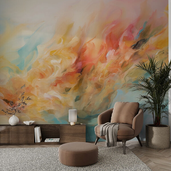 Peinture colorée d'un nuage de peinture Peinture colorée d'un nuage de peinture