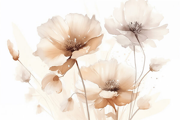 Des fleurs délicates dans des teintes douces Des fleurs délicates dans des teintes douces