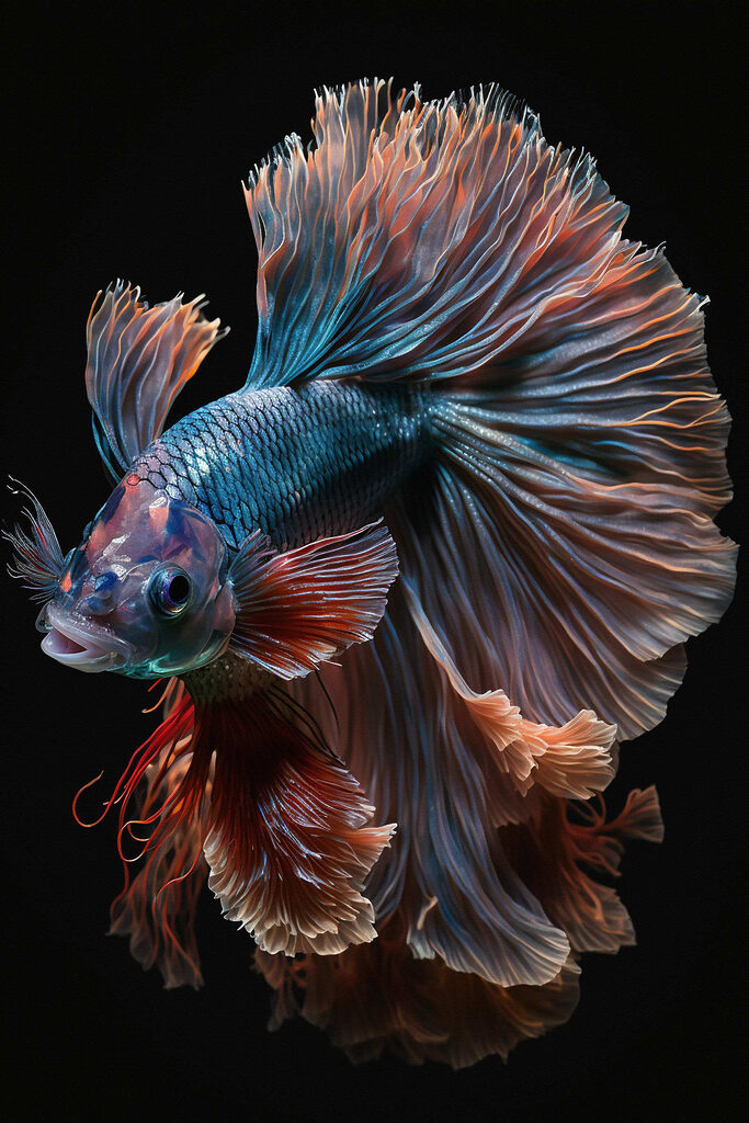 Fish with a large tail