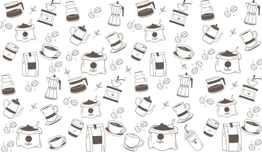 Modèle de café et de thé