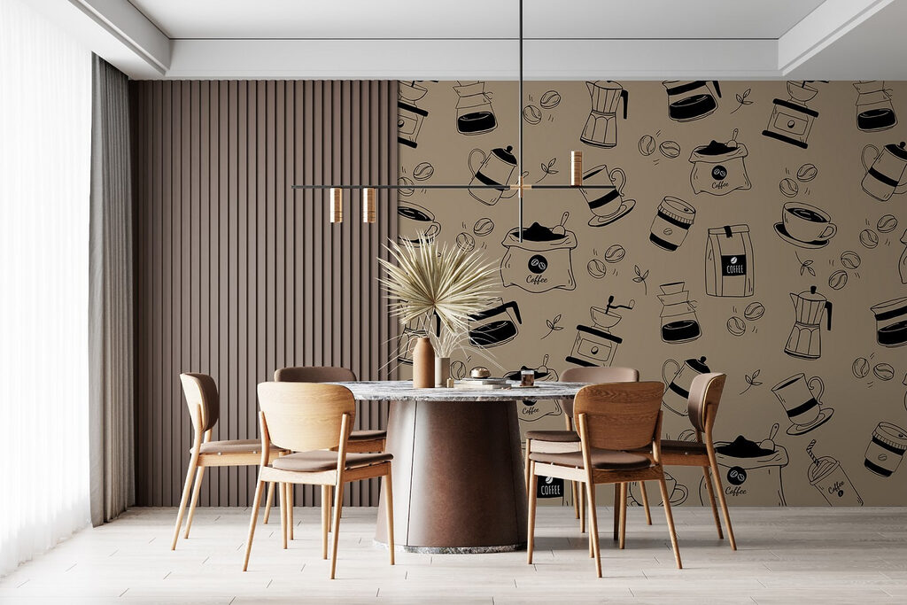 Pattern of coffee items Pattern of coffee items