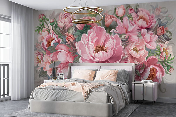 Peinture de fleurs roses Peinture de fleurs roses