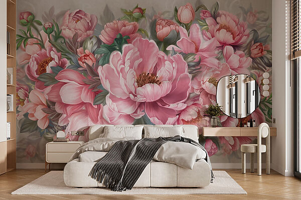 Peinture de fleurs roses Peinture de fleurs roses