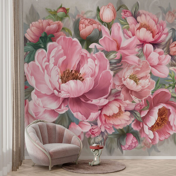 Peinture de fleurs roses Peinture de fleurs roses