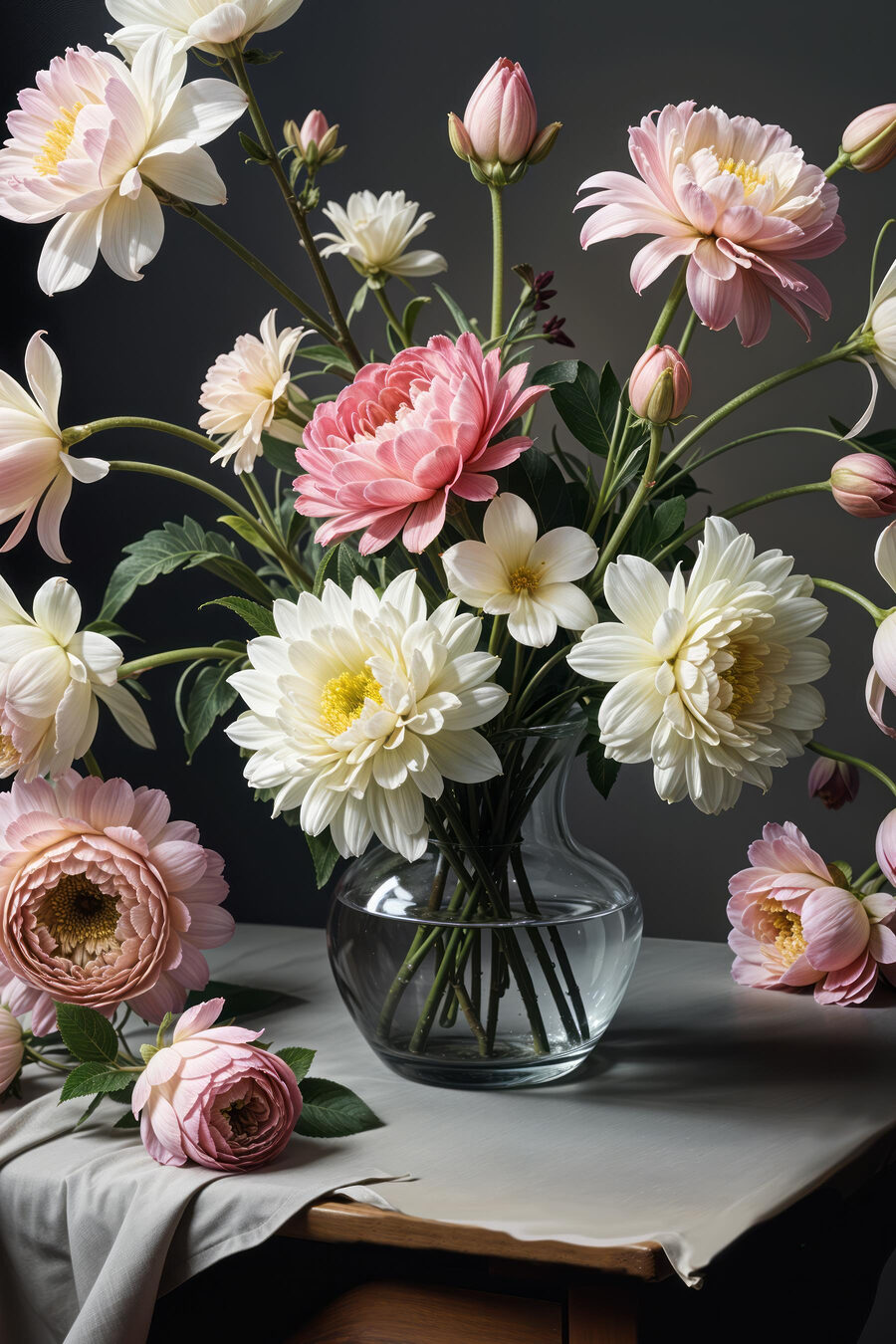 Vase de fleurs sur une table