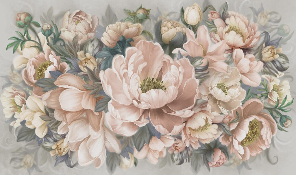 Fleurs délicates dans des tons pastel doux Fleurs délicates dans des tons pastel doux