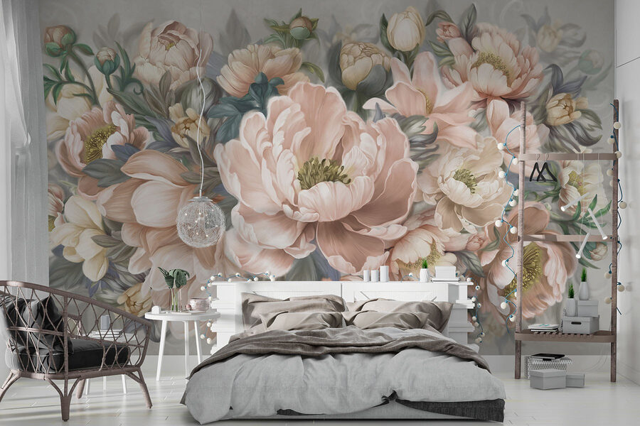 Fleurs délicates dans des tons pastel doux
