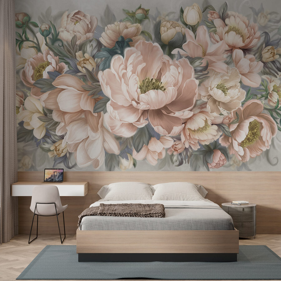 Fleurs délicates dans des tons pastel doux