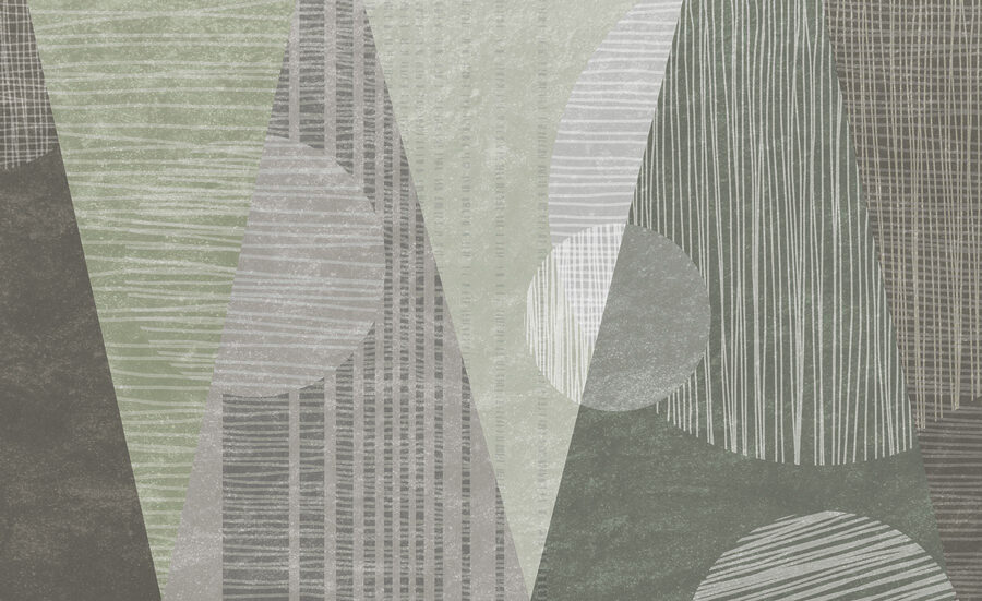 Formes abstraites dans des tons sourds.